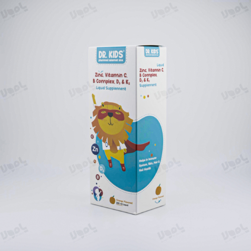 شربت زینک دکترکیدز فارمد سلامت سینا حاوی  مولتی ویتامین به همراه زینک
