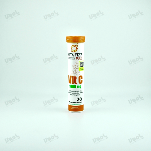 قرص جوشان ویتامین C ث ۱۰۰۰ میلی گرم فاقد شکر ویتا فیز پلاس  ( زردآلو و پرتقال )