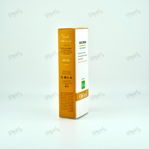  کرم ضد آفتاب ضد چروک رنگی مناسب پوست چرب SPF50  الی ژن