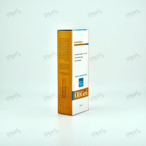 کرم ضد آفتاب ضد چروک پوست خشک و معمولی SPF50 رنگی  الی ژن 