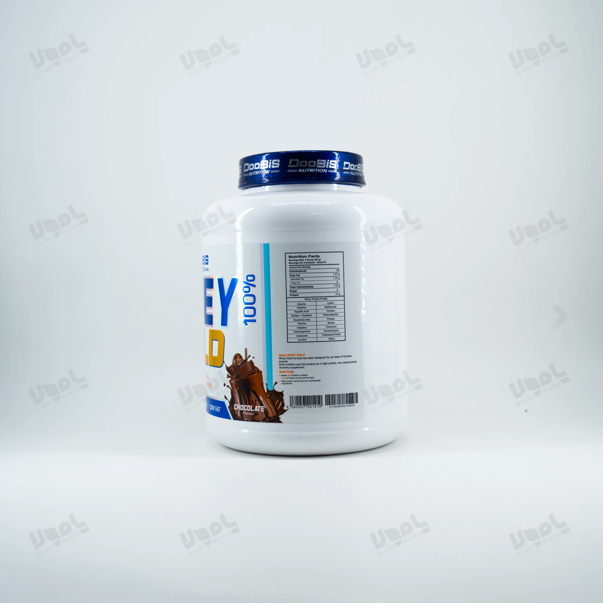 پودر پروتئین وی گلد 2270 گرم دوبیس ( شکلات )