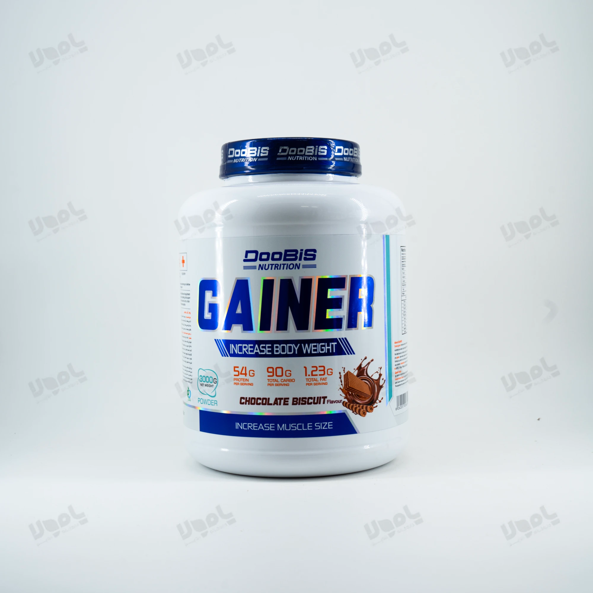 پودر گینر 3000 گرم دوبیس نوتریشن ( بیسکوییت شکلاتی )