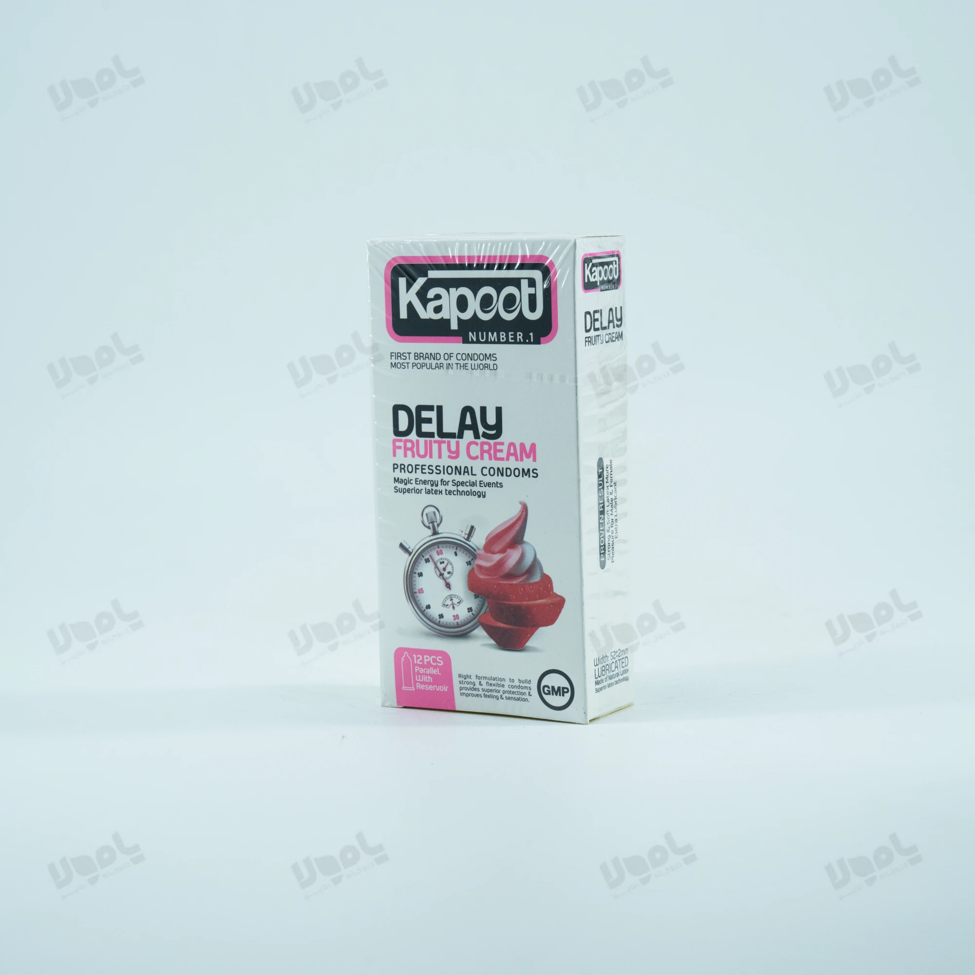 کاندوم تاخیری میوه ای Delay Fruity Cream کاپوت 12 عددی
