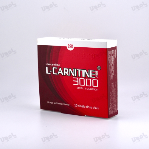  ویال خوراکی ال کارنیتین 3000 میلی گرم  بی اس کی 