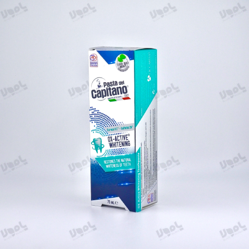 خمیر دندان سفید کننده پاستا دل کاپیتانو Ox-Active Whitening