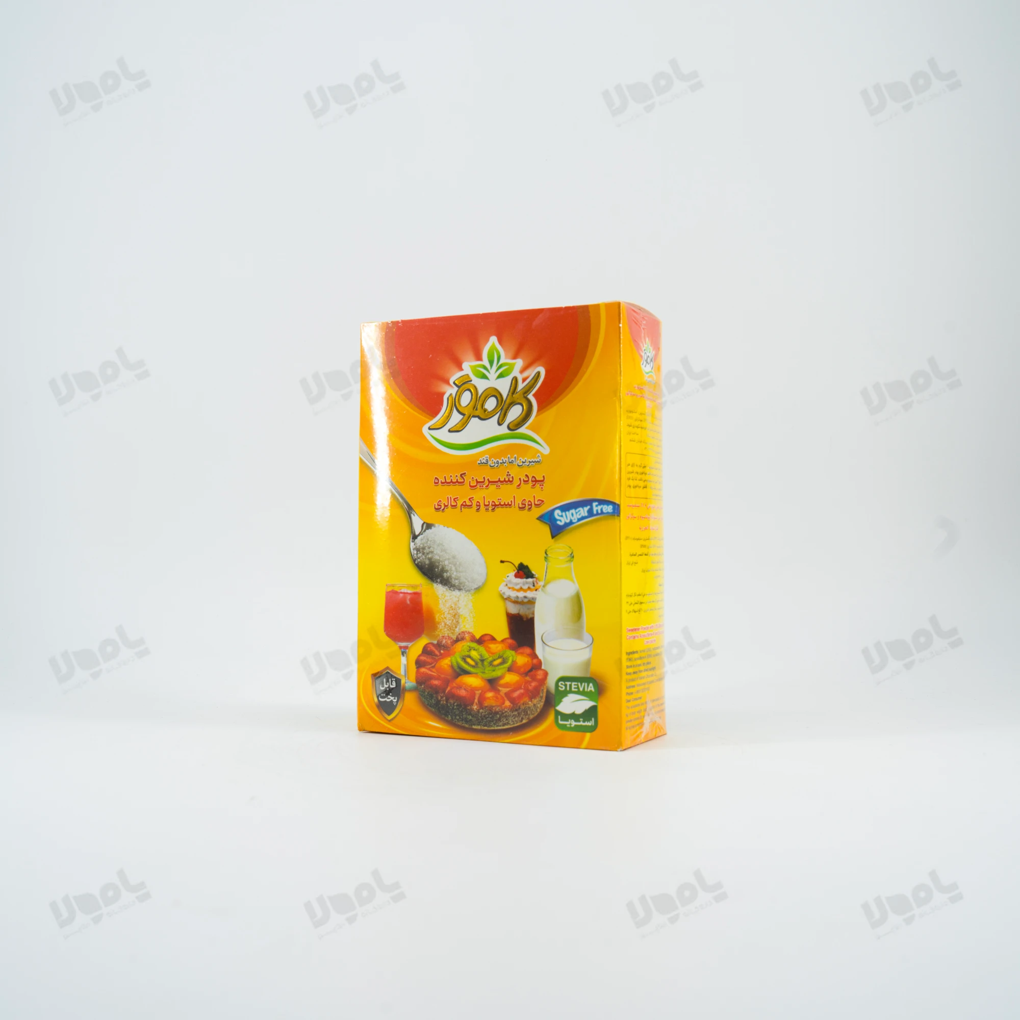 شکر  رژیمی و بدون قند قابل پخت جعبه ایی کامور 200 گرم